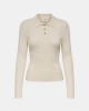  Camisetas Manga larga Mujer ONLY Beige 15360321 MILA