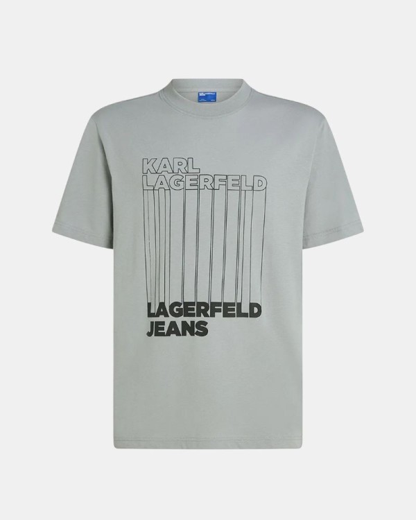T-shirts Manga curta Homem Karl Lagerfeld Cinza A3M17002