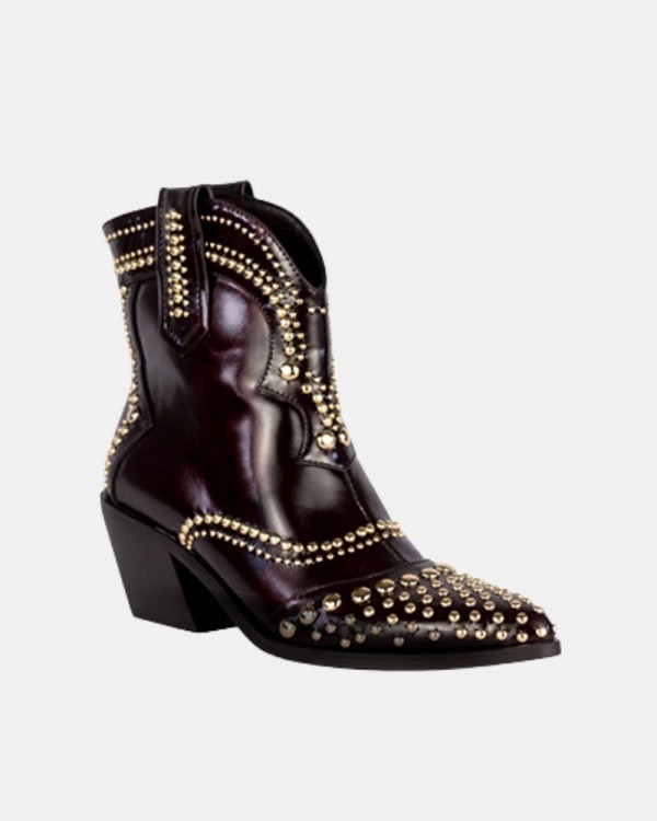  Botines Cowboy Bajos Mujer RockAway Marrón 84542