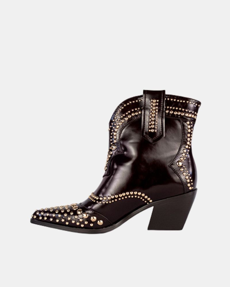  Botines Cowboy Bajos Mujer RockAway Marrón 84542