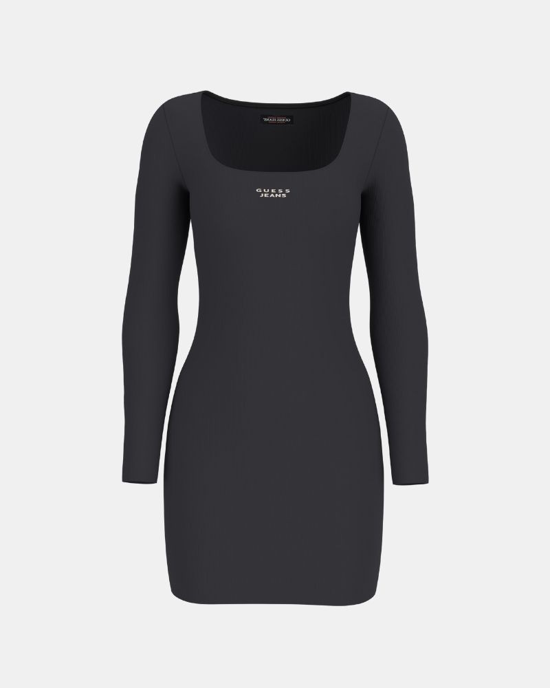  Vestidos  Manga larga Mujer GUESS Negro W5BK12 KA0H1