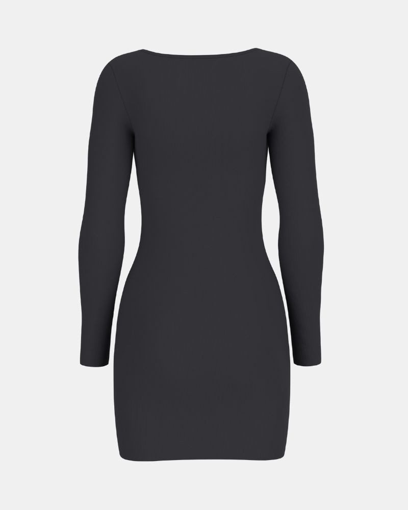  Vestidos  Manga larga Mujer GUESS Negro W5BK12 KA0H1