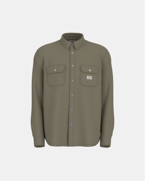 Camisas Manga Comprida Homem GUESS Verde M5YH66 WHFR1