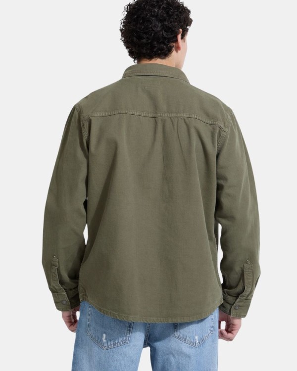 Camisas Manga Comprida Homem GUESS Verde M5YH66 WHFR1