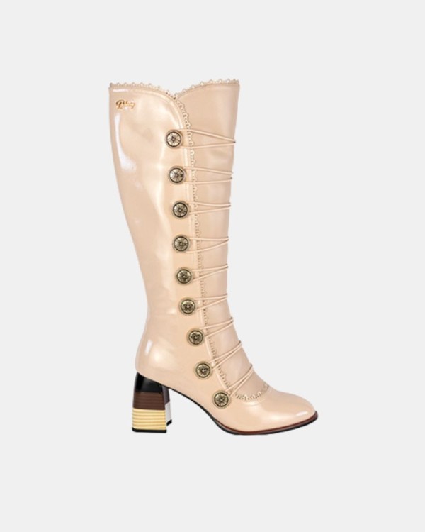  Botas Altas Mujer RockAway Beige 84557