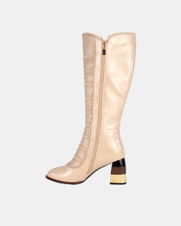  Botas Altas Mujer RockAway Beige 84557