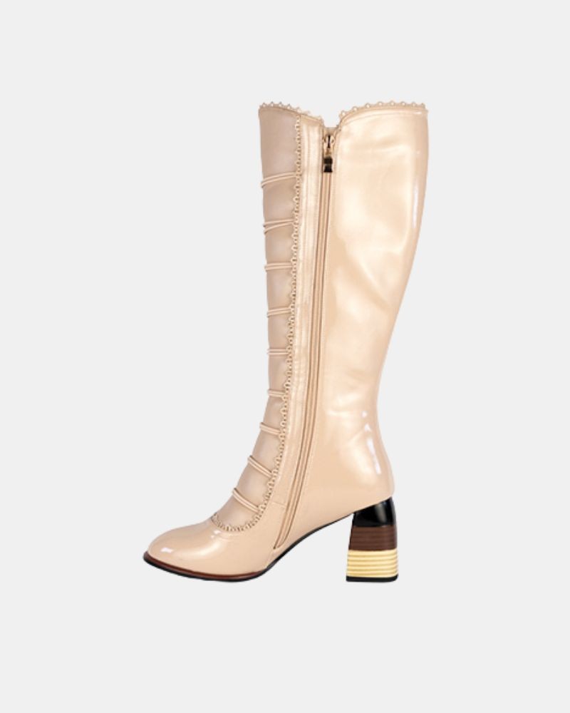  Botas Altas Mujer RockAway Beige 84557