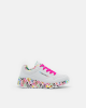 Sapatilhas Infantil SKECHERS Branco 314976L X GOLDCROWN UNO LITE LOVELY LUV