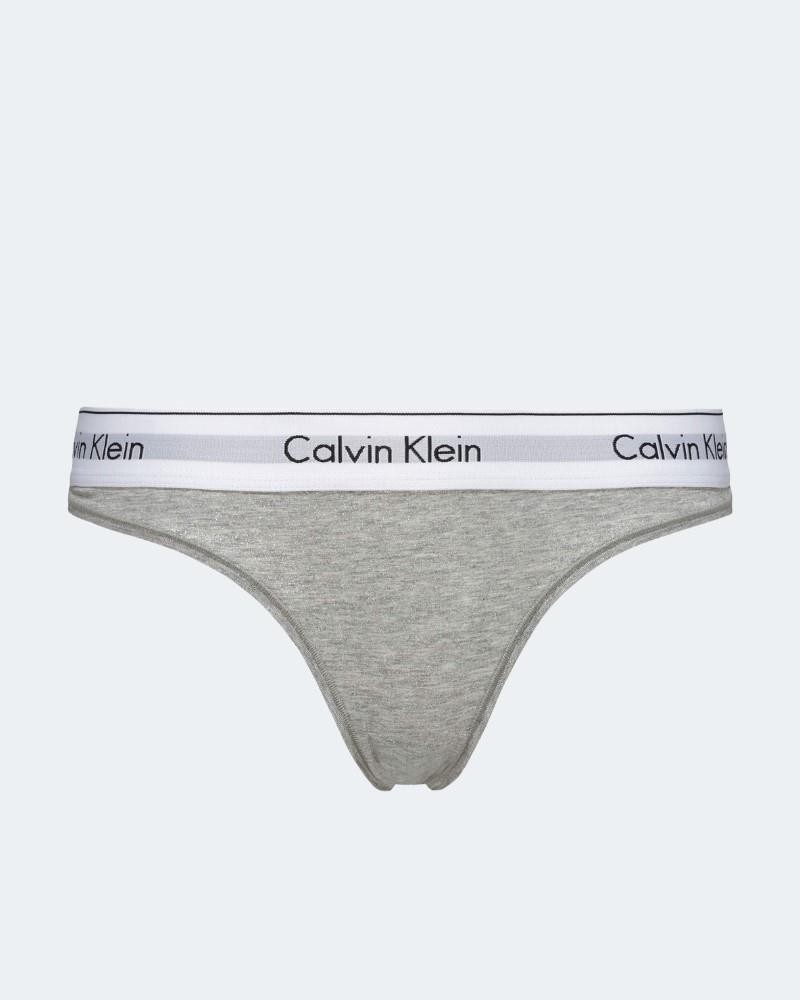 Roupa Interior Parte de Baixo Mulher CALVIN KLEIN Cinza 0000F3786E020 Fio Dental