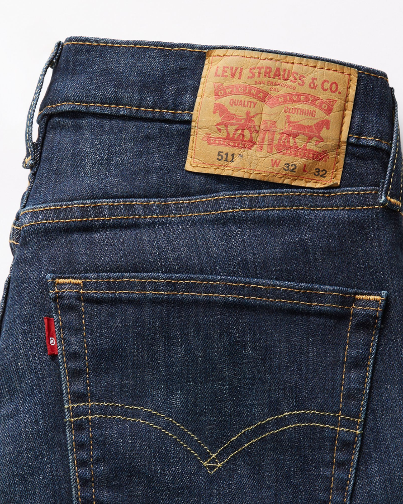 Calças Homem LEVIS Azul 04511 4655 511 SLIM DARK INDIGO