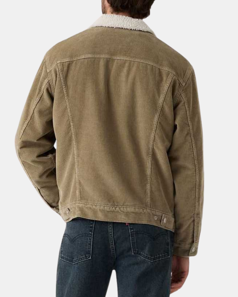 Casacos Manga comprida Homem LEVIS Castanho A5784 0022 CORTE RELAXED SHERPA TRKR