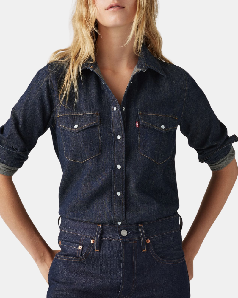 Camisas Manga Comprida Mulher LEVIS Azul 16786 0101 ICONIC WESTERN