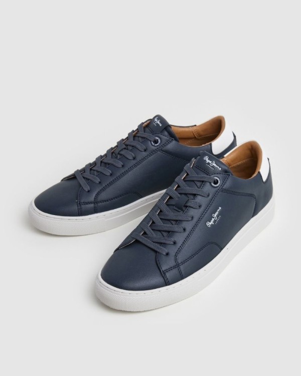 Sapatilhas Homem PEPE JEANS Azul PMS00048 JOE BASIC