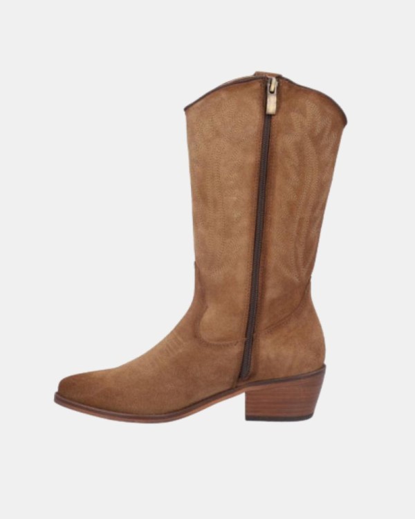 Botas Cowboy Mujer BONAVENTURE Taupe B684 5