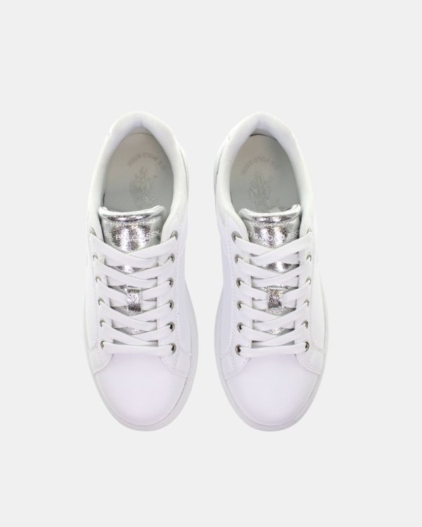 Sapatilhas Baixas Mulher US Polo Branco CODY015 EYN1