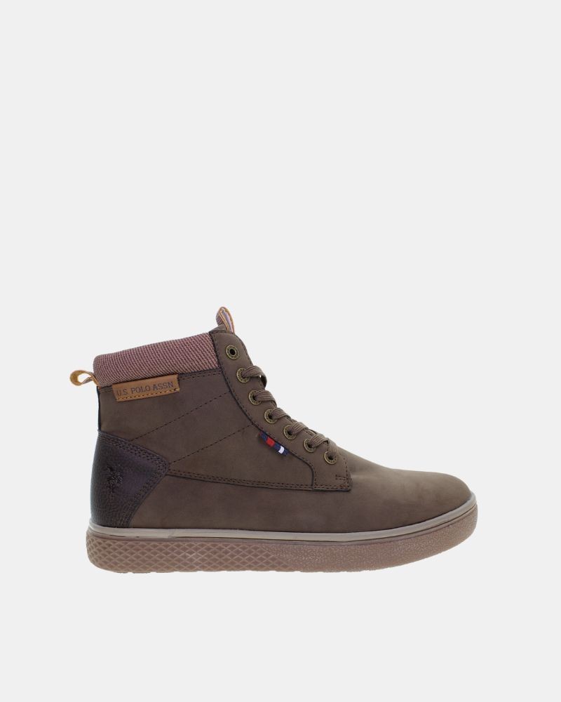 Botas bajas Black Friday hombre US Polo verdes HOOVER en vista lateral