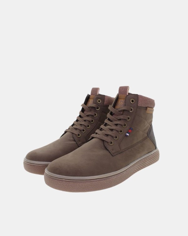 Botas bajas Black Friday hombre US Polo verdes HOOVER001A