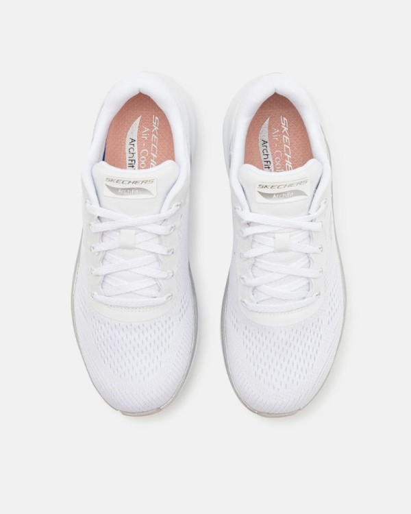 Zapatillas fascitis plantar Mujer SKECHERS Blanco 150067 ARCH FIT 2 0 GLOW THE DISTANCE