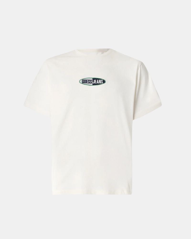 T-shirts Manga curta Homem GUESS Branco M5YI07 K8FQ4