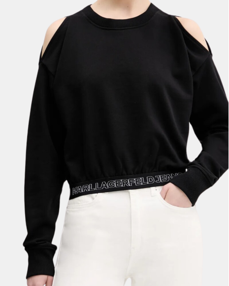  Sudaderas Manga larga Hombre Karl Lagerfeld Negro A2W20062