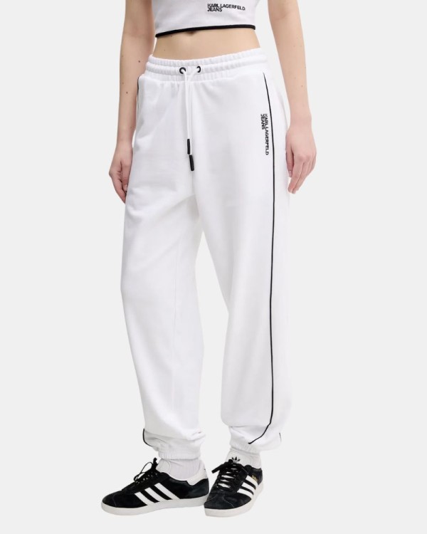 Calças de Fato de Treino Mulher Karl Lagerfeld Branco A2W10094