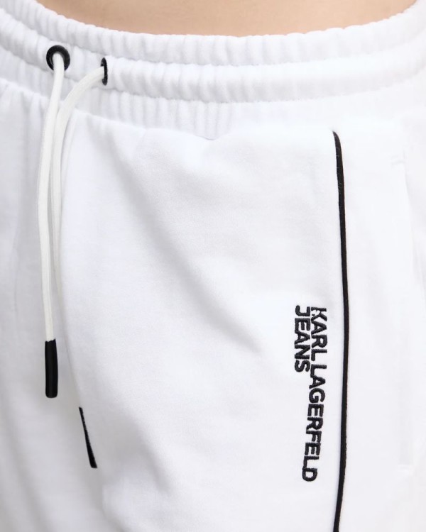  Pantalones Largos Chándal Mujer Karl Lagerfeld Blanco A2W10094