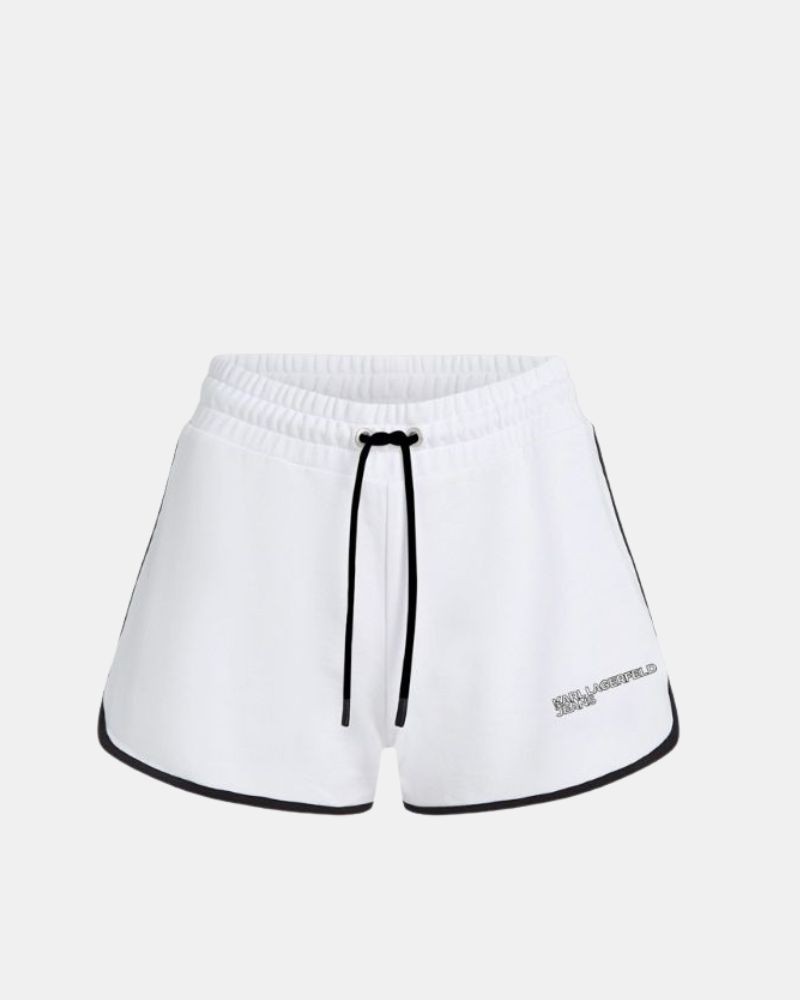  Pantalones Chándal Bermudas Mujer Karl Lagerfeld Blanco A2W10095