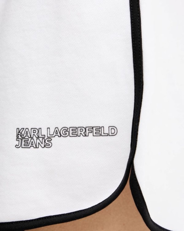  Pantalones Chándal Bermudas Mujer Karl Lagerfeld Blanco A2W10095