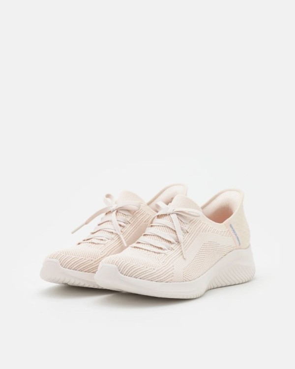Sapatilhas Baixas Mulher SKECHERS Nude 149710 SLIP INS ULTRA FLEX 3.0 BRILLIANT