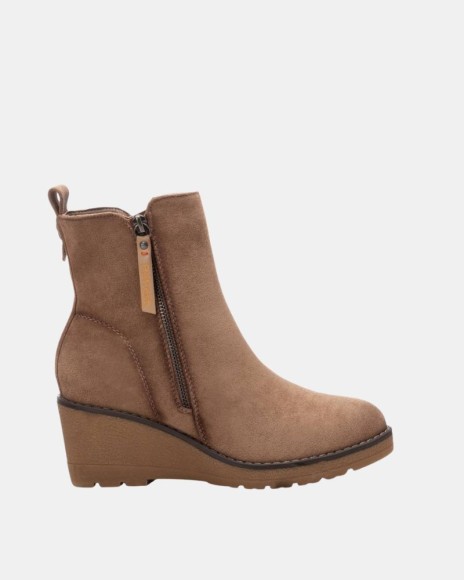 Botins Baixos Mulher REFRESH Taupe 171009