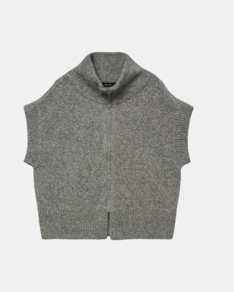  Jersey Manga corta Chaleco Mujer VERO MODA Gris 10331524 BANG
