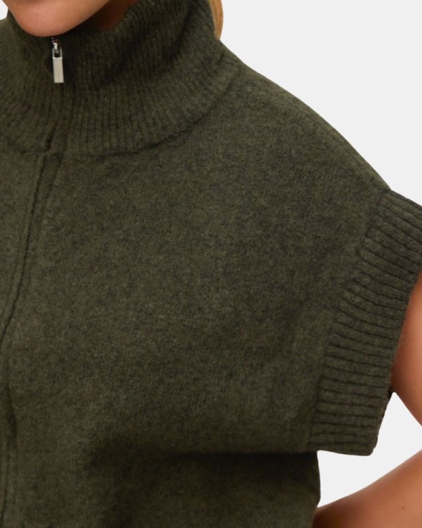  Jersey Manga corta Chaleco Mujer VERO MODA Verde 10331524 BANG