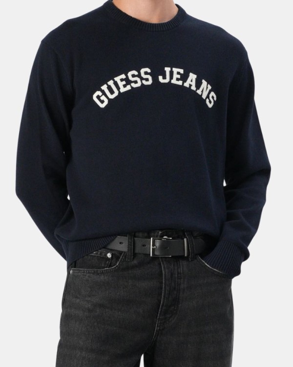 T-shirt manga comprida Homem GUESS Azul M5YR18 Z3HM1