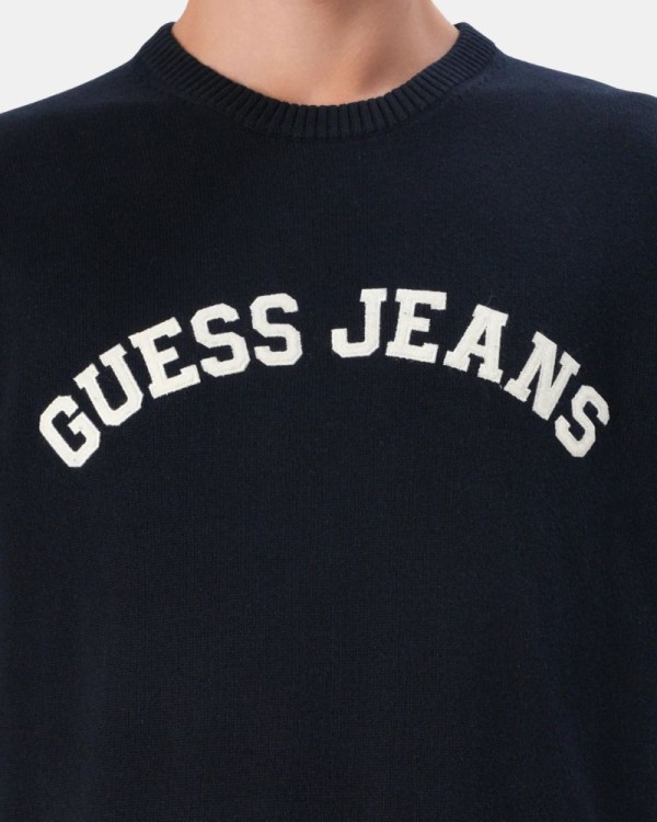 T-shirt manga comprida Homem GUESS Azul M5YR18 Z3HM1