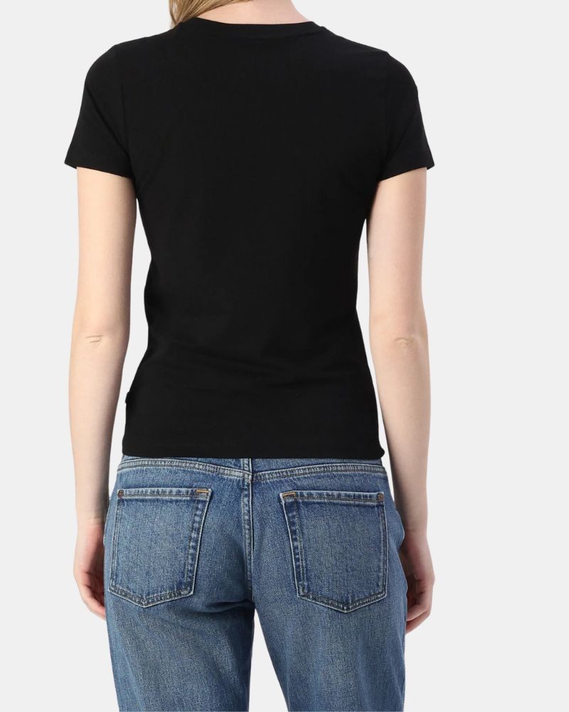 T-shirts Manga curta Mulher GUESS Preto W4YI04 J1314