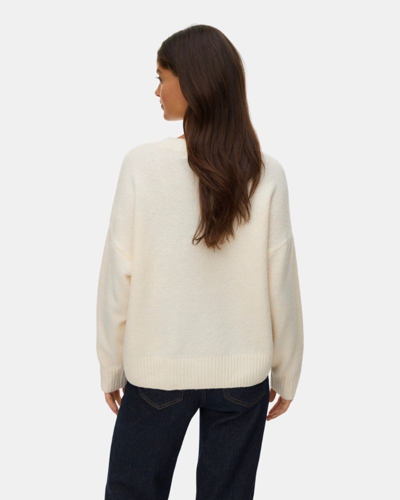  Jersey Manga larga Mujer VERO MODA Beige 10331759 BOOM