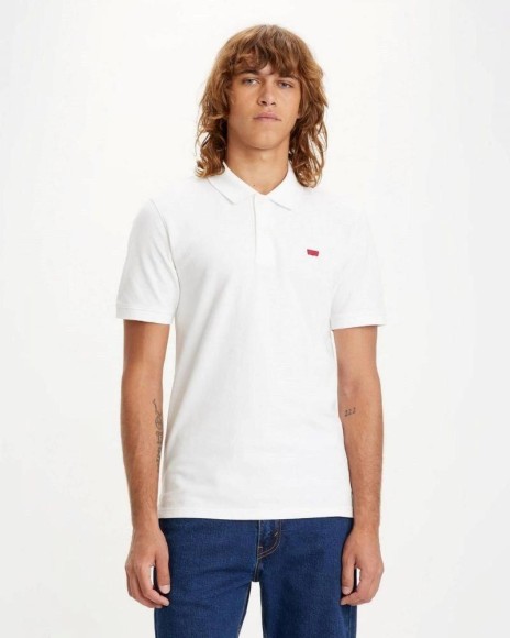 T-shirts Manga curta Homem LEVIS Branco A4842 0002 SLIM HOUSEMARK POLO