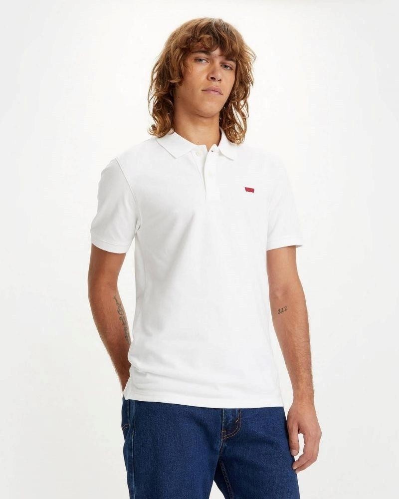 T-shirts Manga curta Homem LEVIS Branco A4842 0002 SLIM HOUSEMARK POLO