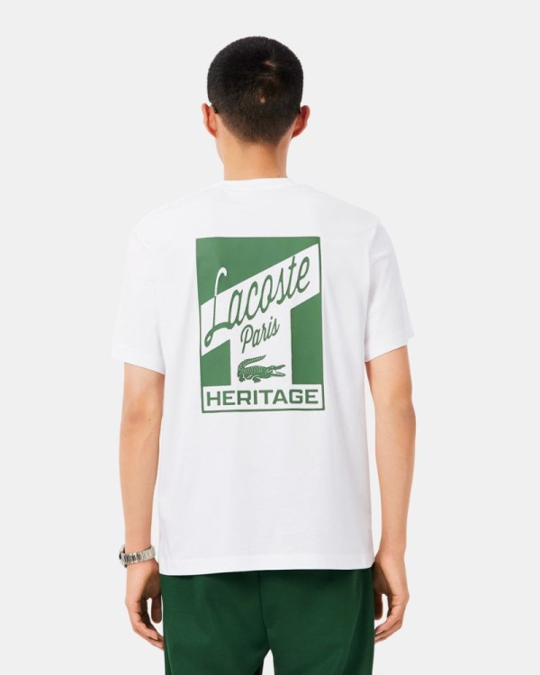 T-shirts Manga curta Homem LACOSTE Branco TH5948