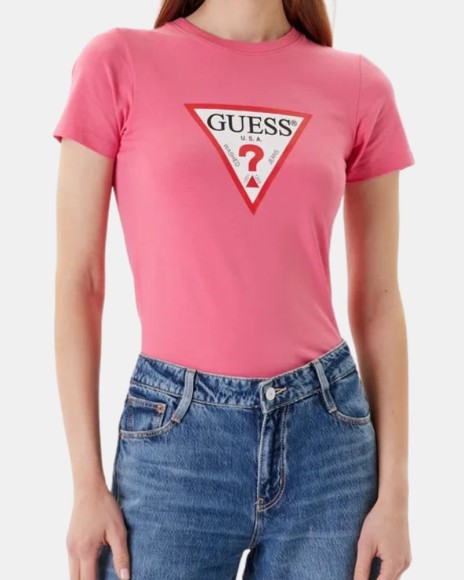  Camisetas Manga corta Mujer GUESS Rosa W4YI04 J1314