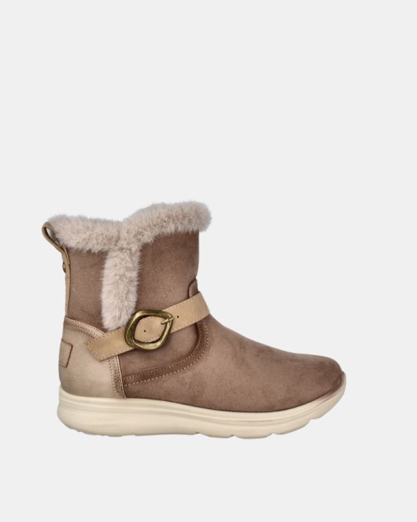 Botins Baixos Mulher Amarpies Bege 29431