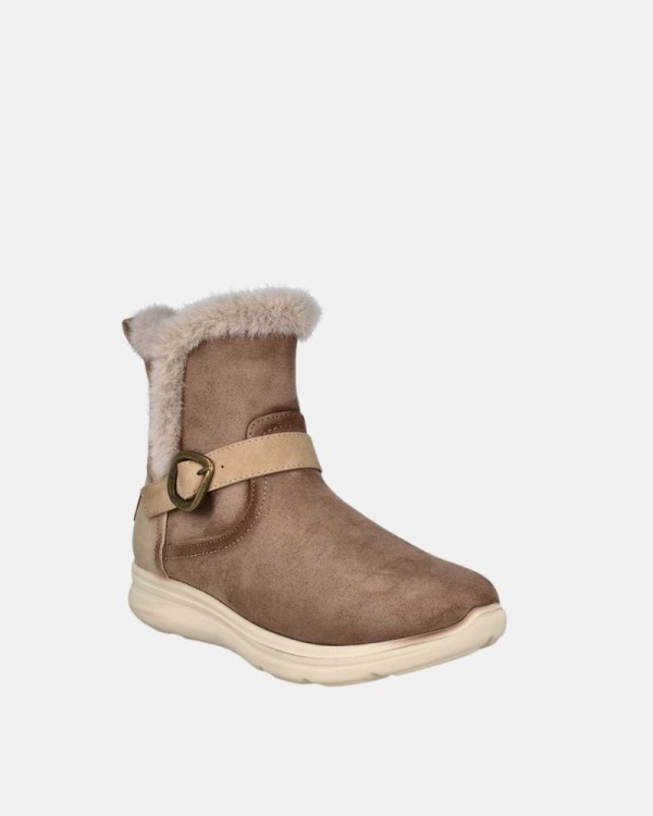 Botins Baixos Mulher Amarpies Bege 29431