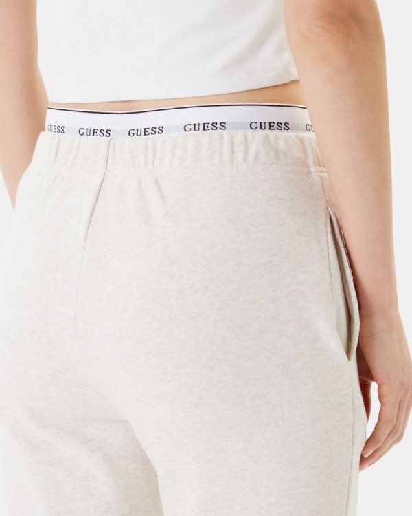  Pantalones Largos Chándal Mujer GUESS Beige O5RB01 KCO31