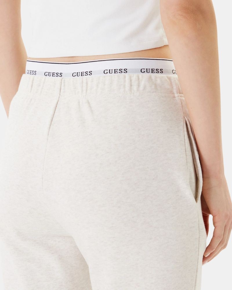  Pantalones Largos Chándal Mujer GUESS Beige O5RB01 KCO31