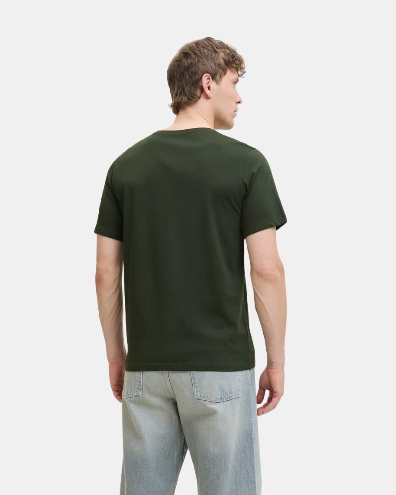 T-shirts Manga curta Homem JACK AND JONES Verde 12279100 BRANDY