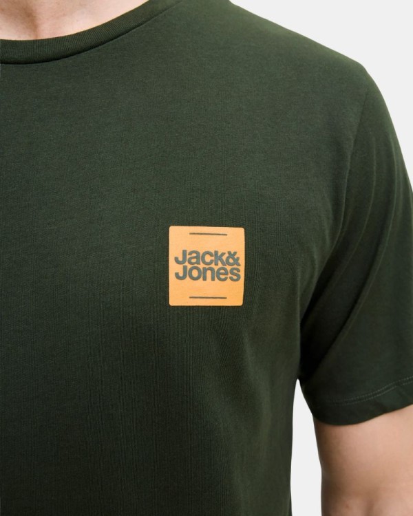 T-shirts Manga curta Homem JACK AND JONES Verde 12279100 BRANDY