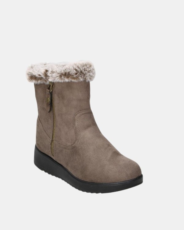  Botines Bajos Mujer Amarpies Taupe 27166