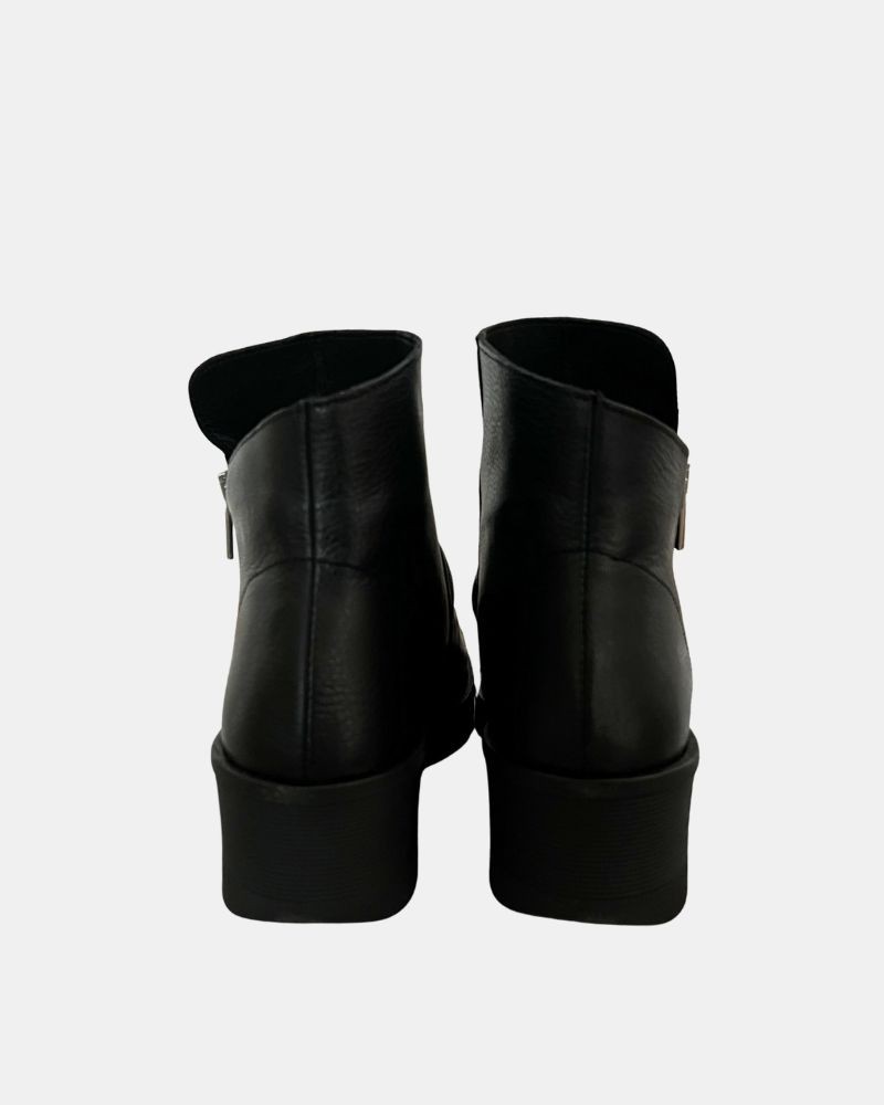 Botines de piel Bajos Mujer RKS Negro MIA10