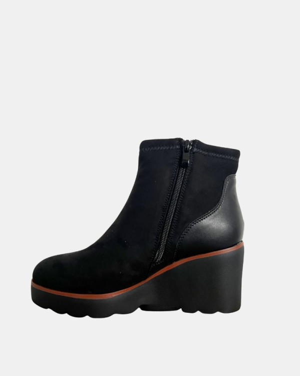  Botines Bajos Mujer RKS Negro 9040MN