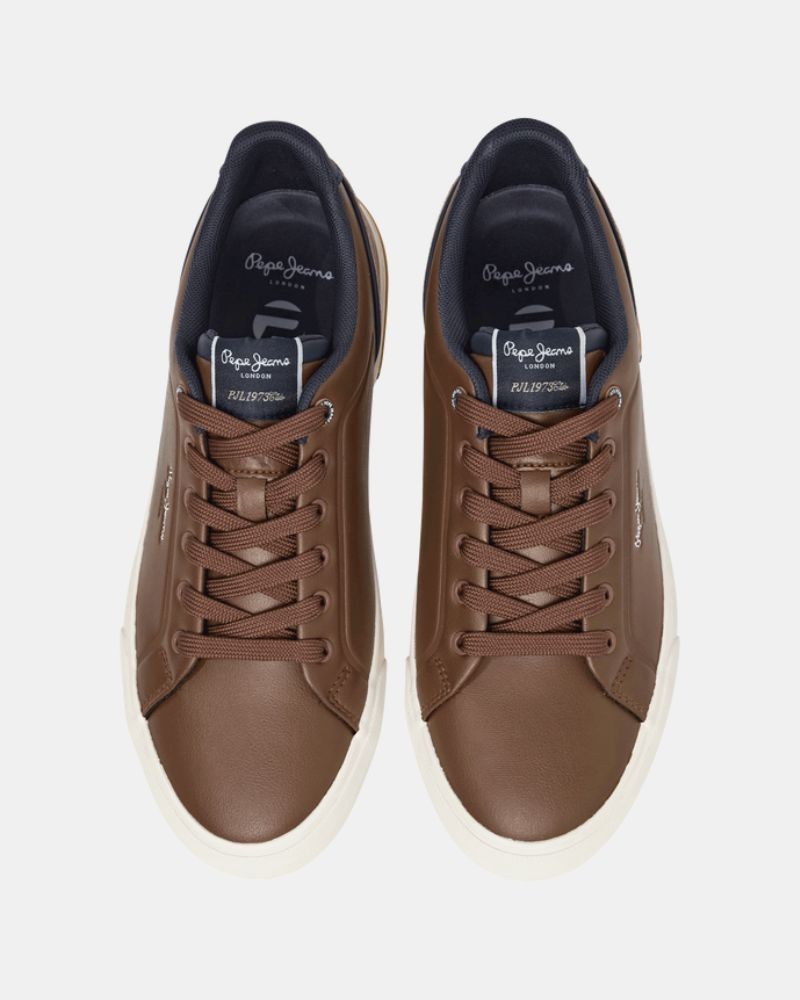  Zapatillas Bajas Hombre PEPE JEANS Marrón PMS300011 KENTON CAMPUS M